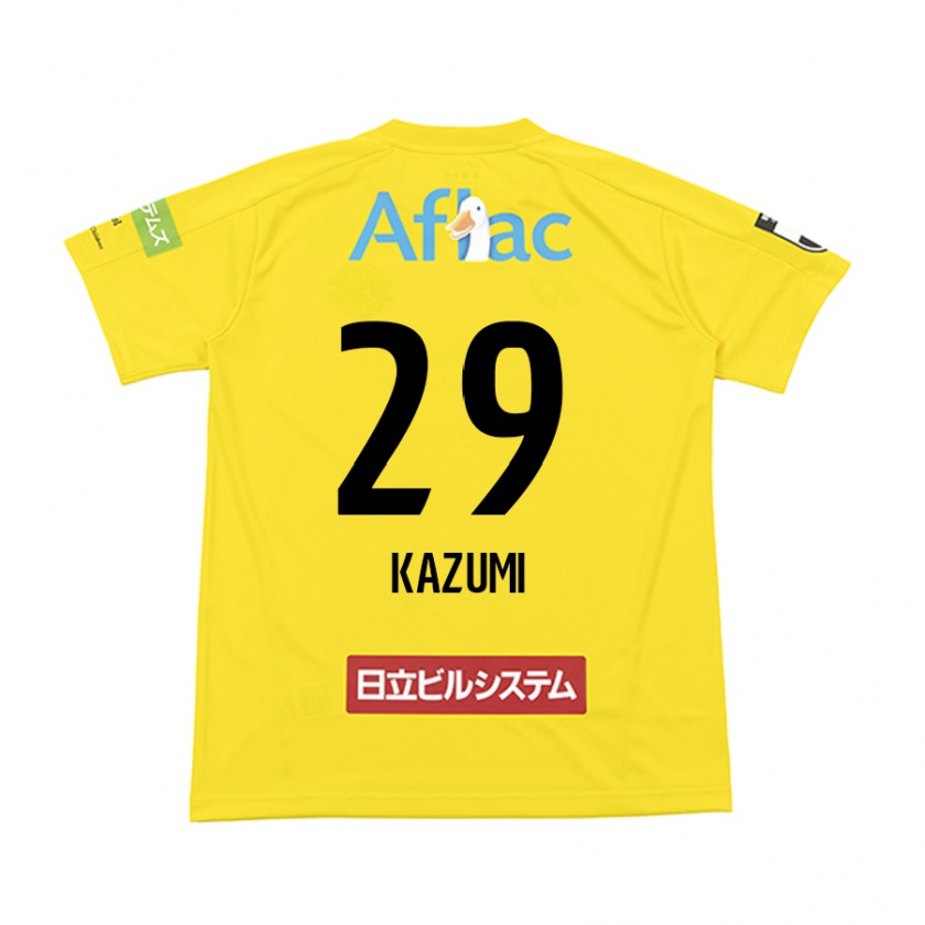 Kandiny Mujer Camiseta Takuto Kazumi #29 Amarillo Negro 1ª Equipación 2024/25 La Camisa Chile