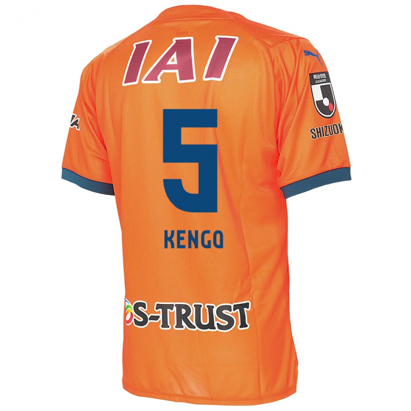 Kandiny Mujer Camiseta Kengo Kitazume #5 Naranja Azul 1ª Equipación 2024/25 La Camisa Chile