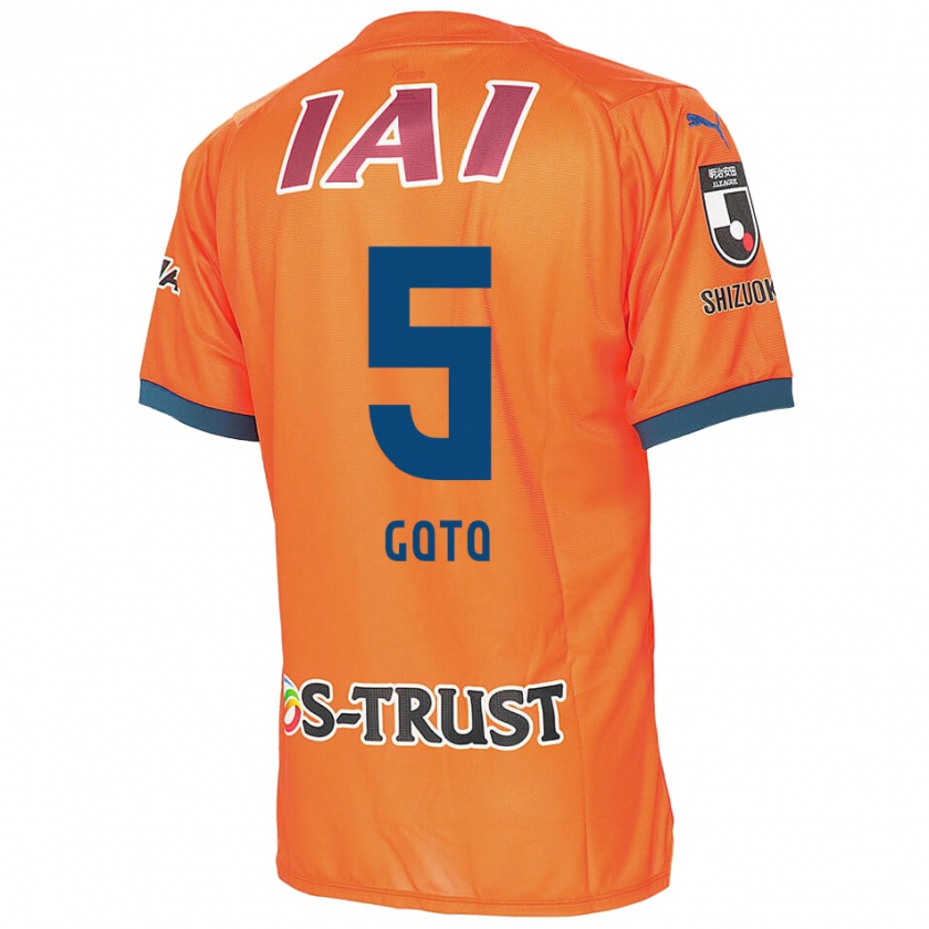 Kandiny Mujer Camiseta Keita Goto #5 Naranja Azul 1ª Equipación 2024/25 La Camisa Chile