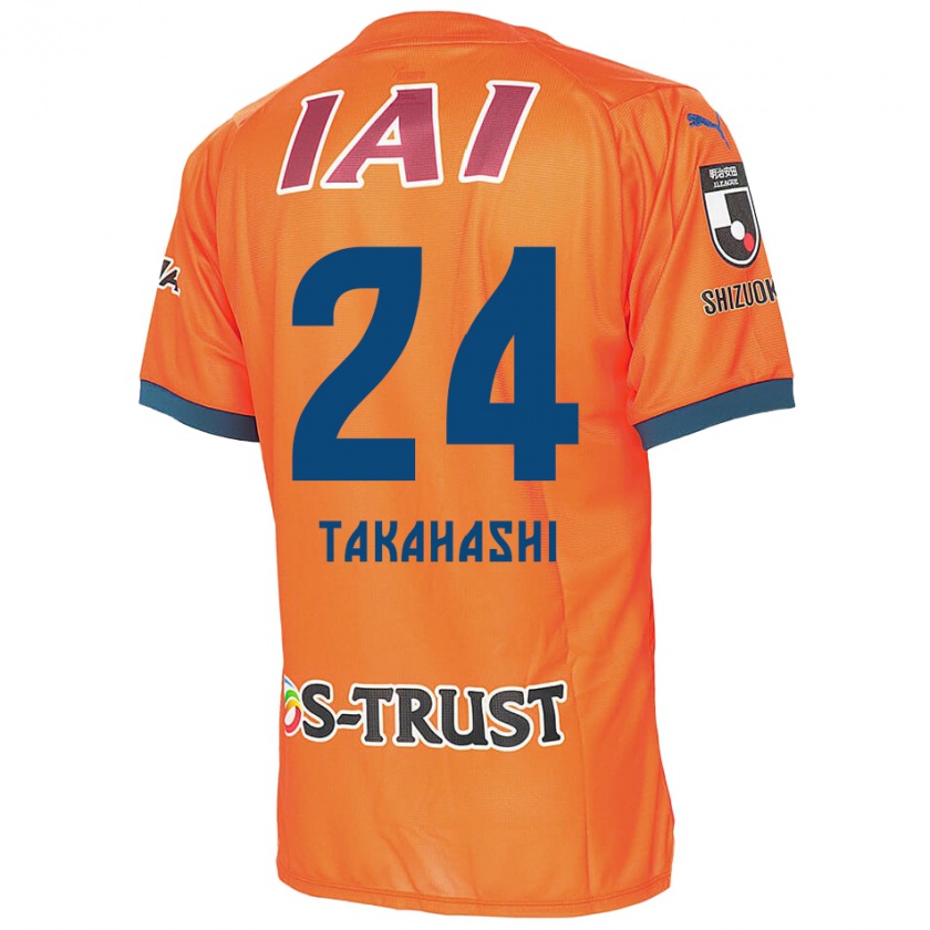 Kandiny Mujer Camiseta Yuzuki Takahashi #24 Naranja Azul 1ª Equipación 2024/25 La Camisa Chile