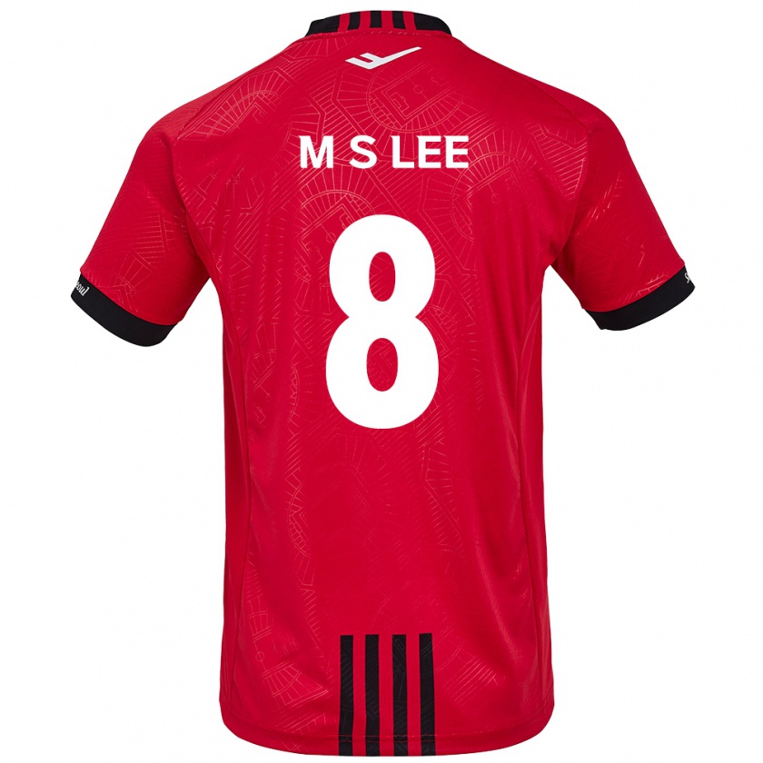 Kandiny Mujer Camiseta Seung-Mo Lee #8 Negro Rojo 1ª Equipación 2024/25 La Camisa Chile