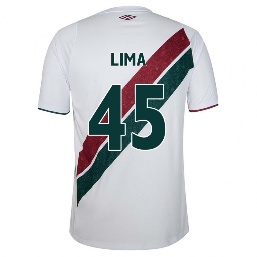 Kandiny Mujer Camiseta Lima #45 Blanco Verde Granate 2ª Equipación 2024/25 La Camisa Chile