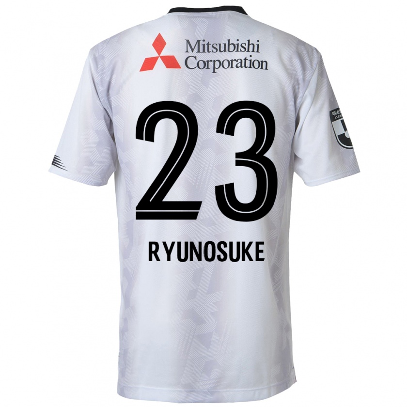 Kandiny Mujer Camiseta Ryunosuke Sato #23 Blanco Negro 2ª Equipación 2024/25 La Camisa Chile