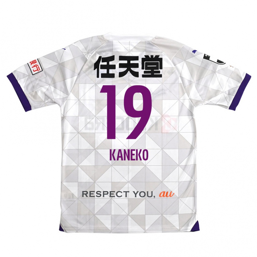 Kandiny Mujer Camiseta Daiki Kaneko #19 Blanco Morado 2ª Equipación 2024/25 La Camisa Chile