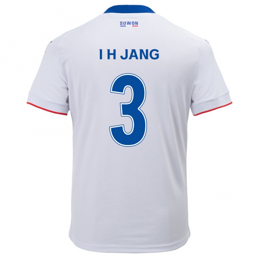 Kandiny Mujer Camiseta Ho-Ik Jang #3 Blanco Azul 2ª Equipación 2024/25 La Camisa Chile