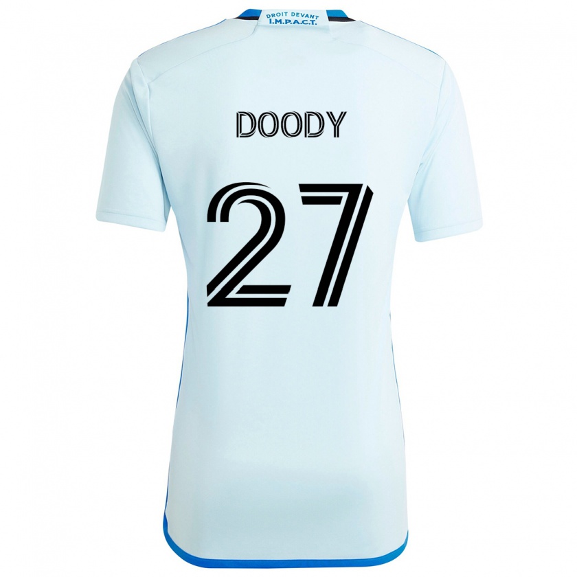 Kandiny Mujer Camiseta Grayson Doody #27 Azul Hielo 2ª Equipación 2024/25 La Camisa Chile