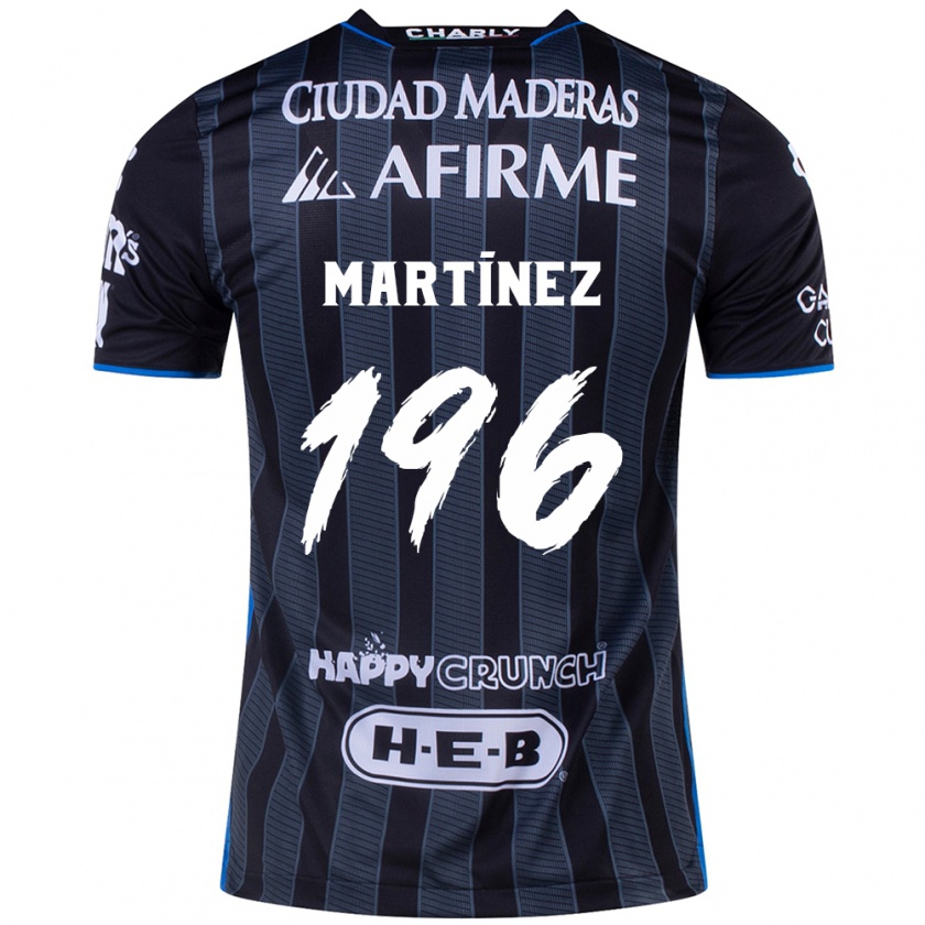 Kandiny Mujer Camiseta Diego Martínez #196 Blanco Negro 2ª Equipación 2024/25 La Camisa Chile