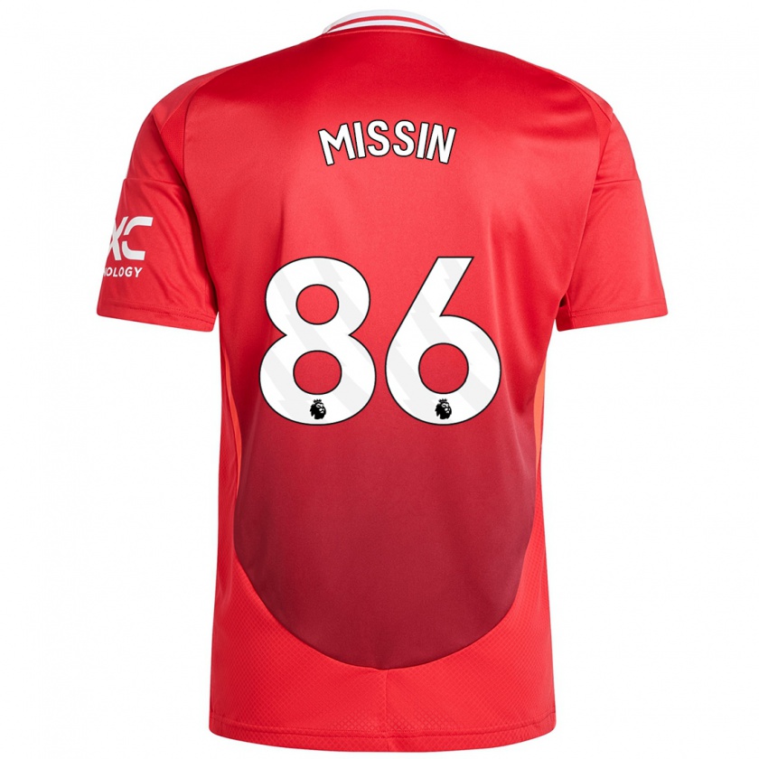 Kandiny Niño Camiseta Ashton Missin #86 Rojo Brillante 1ª Equipación 2024/25 La Camisa Chile