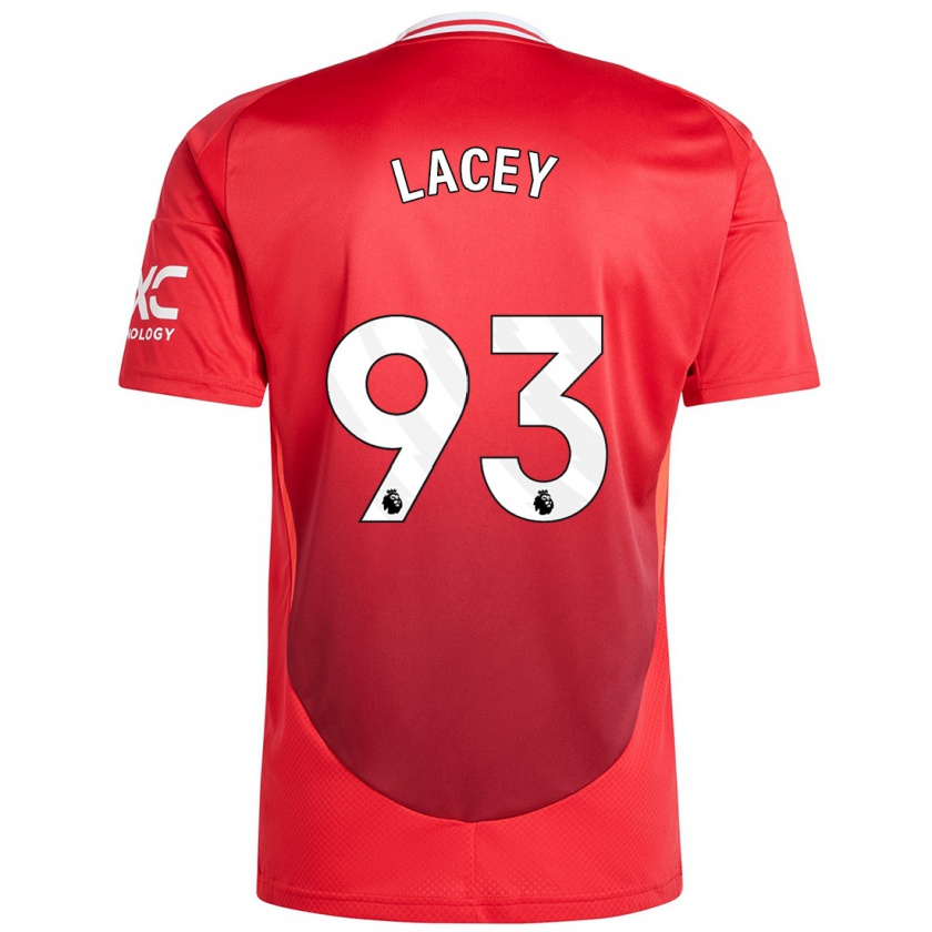 Kandiny Niño Camiseta Shea Lacey #93 Rojo Brillante 1ª Equipación 2024/25 La Camisa Chile