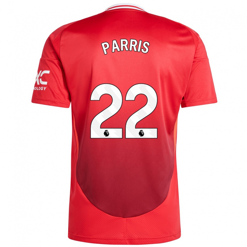 Kandiny Niño Camiseta Nikita Parris #22 Rojo Brillante 1ª Equipación 2024/25 La Camisa Chile