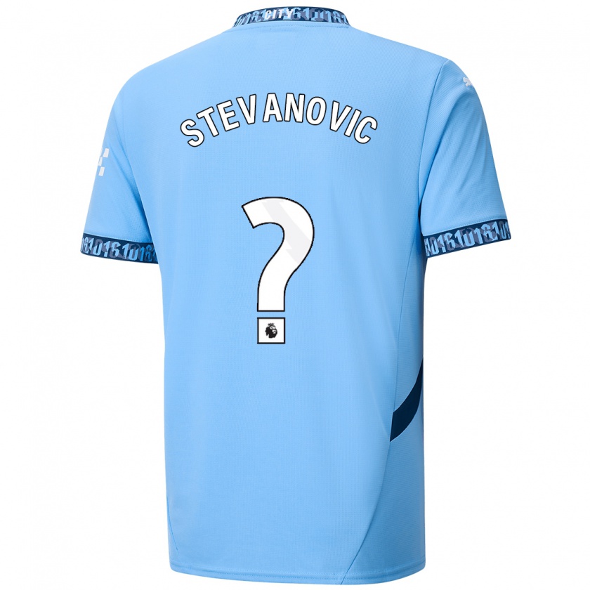 Kandiny Niño Camiseta Filip Stevanovic #0 Azul Marino 1ª Equipación 2024/25 La Camisa Chile