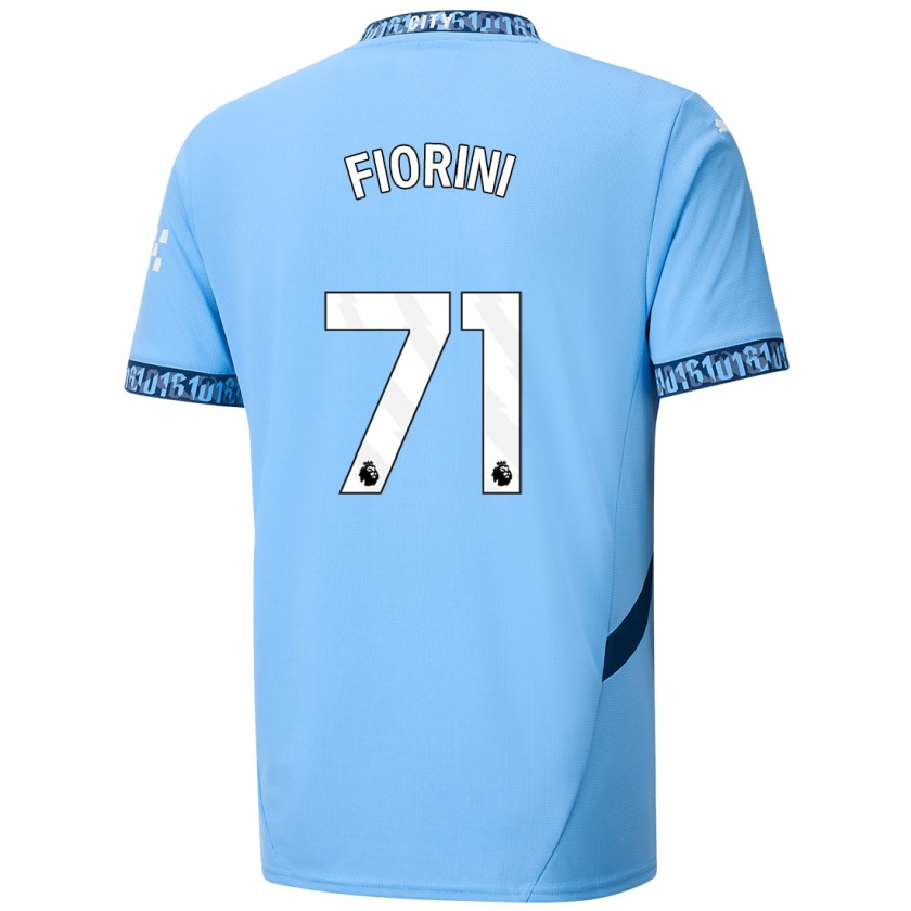 Kandiny Niño Camiseta Lewis Fiorini #71 Azul Marino 1ª Equipación 2024/25 La Camisa Chile