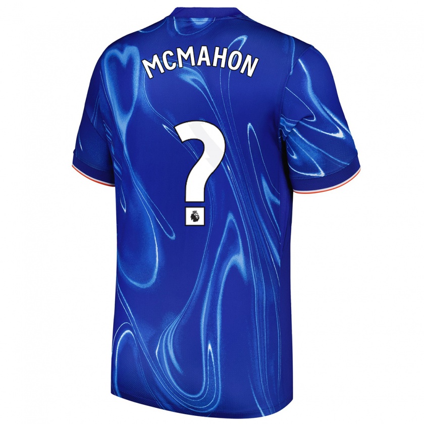 Kandiny Niño Camiseta Harrison Mcmahon #0 Azul Blanco 1ª Equipación 2024/25 La Camisa Chile