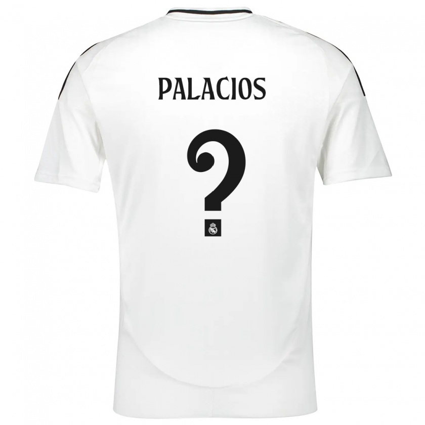 Kandiny Niño Camiseta César Palacios #0 Blanco 1ª Equipación 2024/25 La Camisa Chile