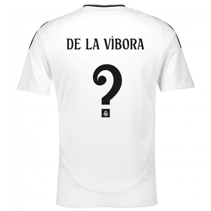 Kandiny Niño Camiseta David De La Víbora #0 Blanco 1ª Equipación 2024/25 La Camisa Chile