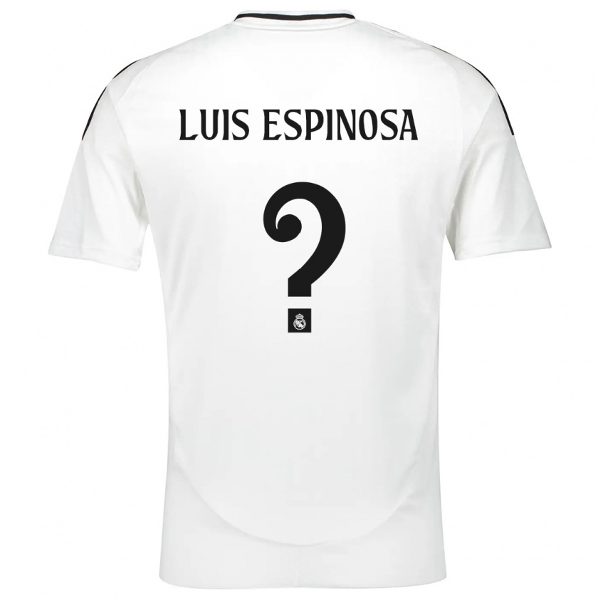 Kandiny Niño Camiseta José Luis Espinosa #0 Blanco 1ª Equipación 2024/25 La Camisa Chile