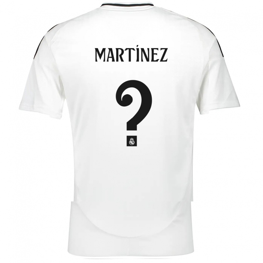 Kandiny Niño Camiseta Antonio Martínez #0 Blanco 1ª Equipación 2024/25 La Camisa Chile