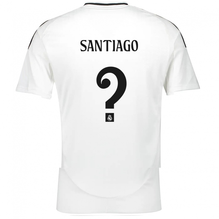 Kandiny Niño Camiseta Aimar Santiago #0 Blanco 1ª Equipación 2024/25 La Camisa Chile