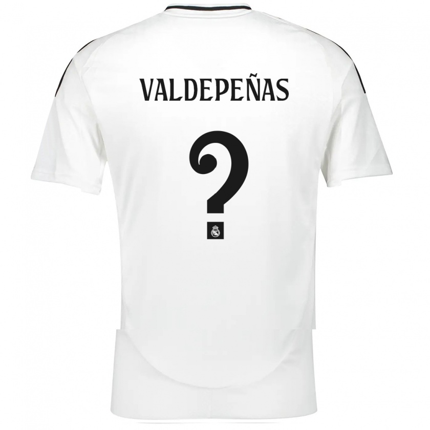 Kandiny Niño Camiseta Víctor Valdepeñas #0 Blanco 1ª Equipación 2024/25 La Camisa Chile