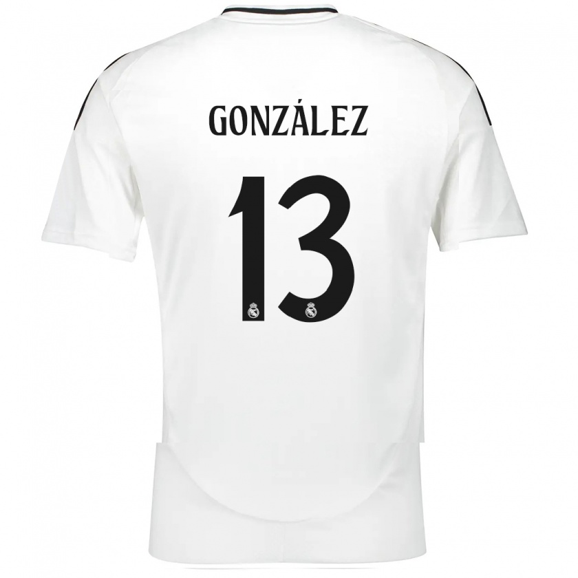 Kandiny Niño Camiseta Fran González #13 Blanco 1ª Equipación 2024/25 La Camisa Chile