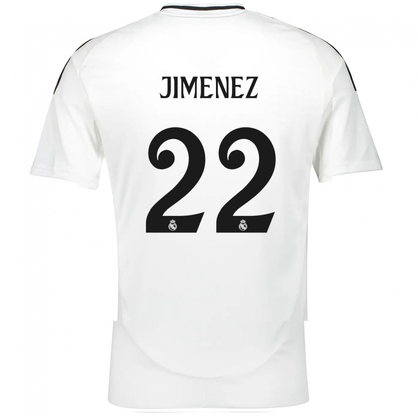 Kandiny Niño Camiseta David Jiménez #22 Blanco 1ª Equipación 2024/25 La Camisa Chile