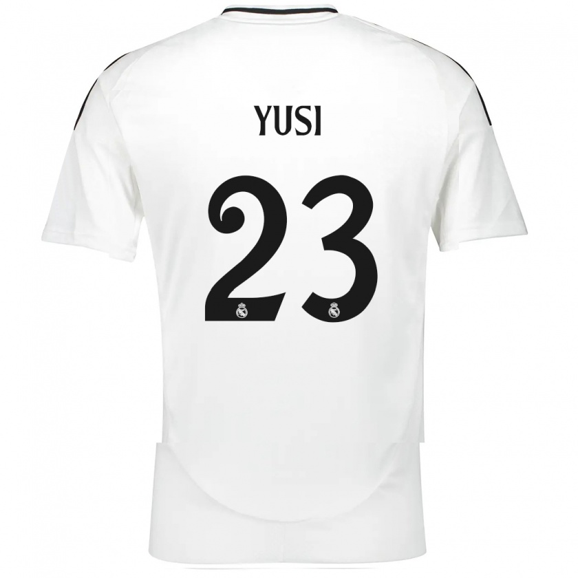 Kandiny Niño Camiseta Youssef Enríquez #23 Blanco 1ª Equipación 2024/25 La Camisa Chile