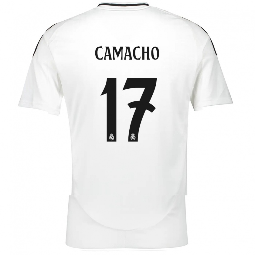 Kandiny Niño Camiseta Carla Camacho #17 Blanco 1ª Equipación 2024/25 La Camisa Chile