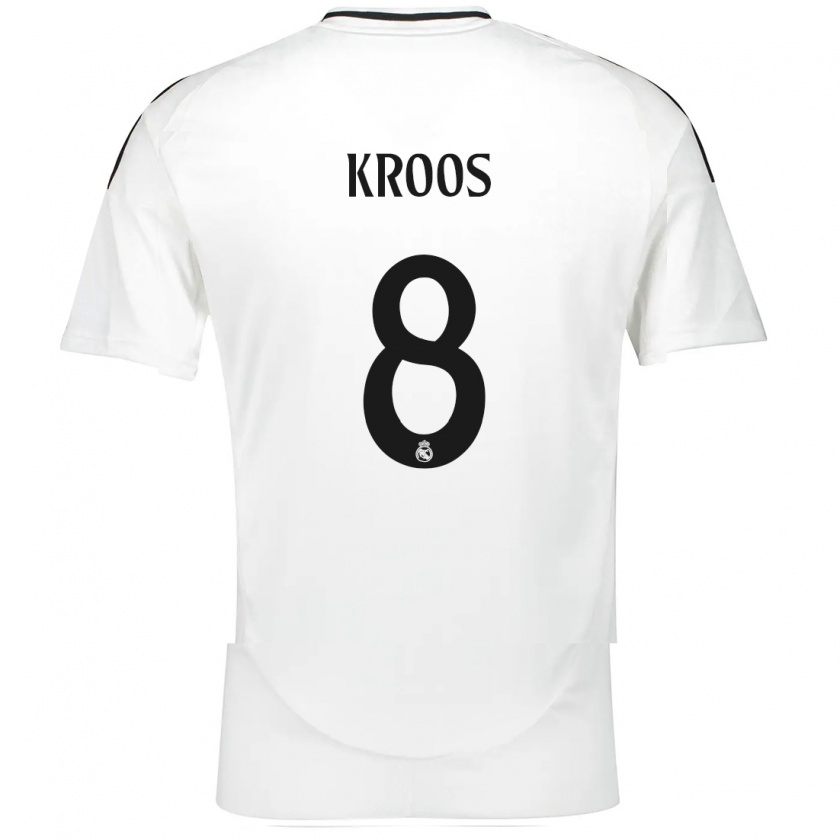 Kandiny Niño Camiseta Toni Kroos #8 Blanco 1ª Equipación 2024/25 La Camisa Chile