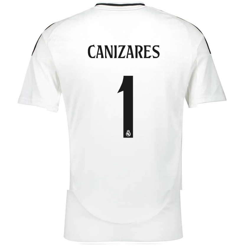 Kandiny Niño Camiseta Lucas Cañizares #1 Blanco 1ª Equipación 2024/25 La Camisa Chile