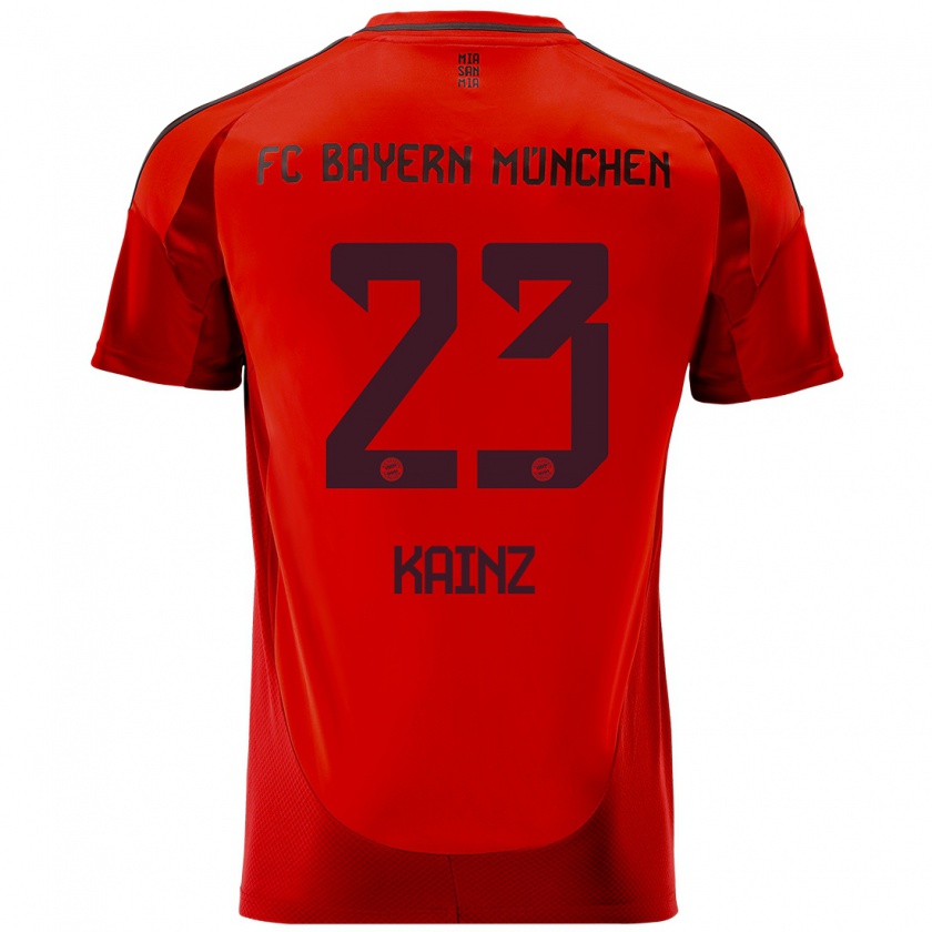 Kandiny Niño Camiseta Manuel Kainz #23 Rojo 1ª Equipación 2024/25 La Camisa Chile