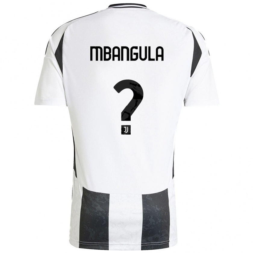 Kandiny Niño Camiseta Samuel Mbangula #0 Blanco Negro 1ª Equipación 2024/25 La Camisa Chile