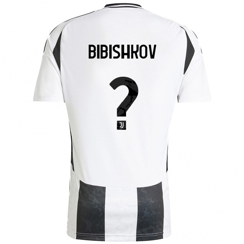 Kandiny Niño Camiseta Marsel Bibishkov #0 Blanco Negro 1ª Equipación 2024/25 La Camisa Chile