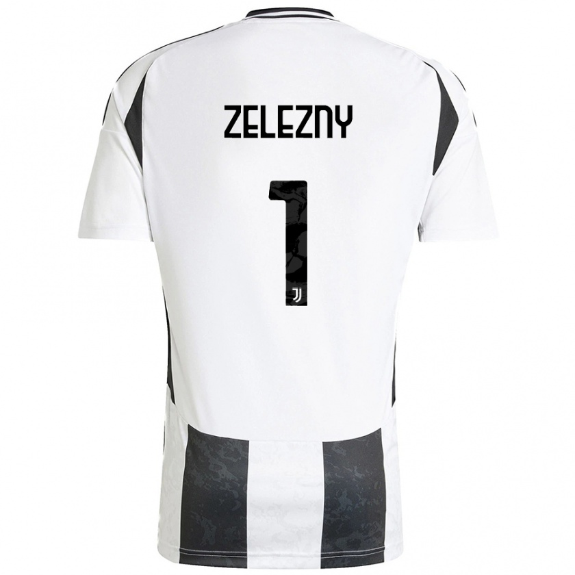 Kandiny Niño Camiseta Radoslaw Zelezny #1 Blanco Negro 1ª Equipación 2024/25 La Camisa Chile