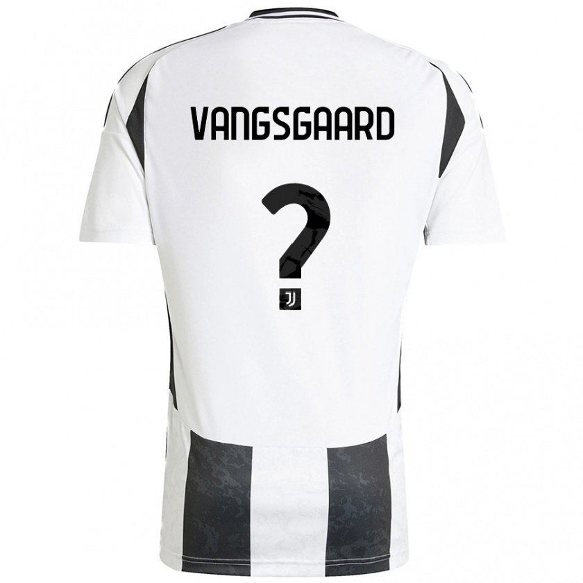 Kandiny Niño Camiseta Amalie Vangsgaard #0 Blanco Negro 1ª Equipación 2024/25 La Camisa Chile