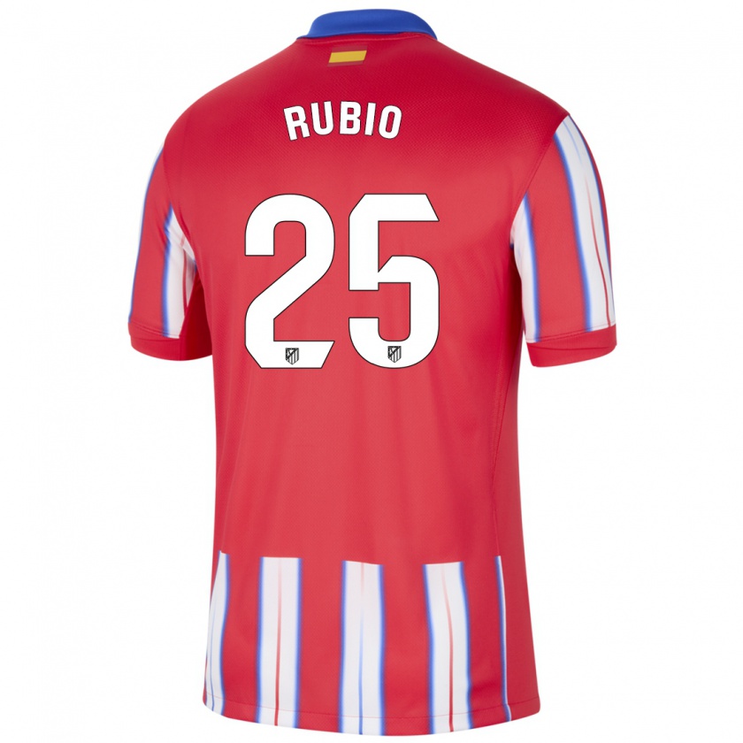 Kandiny Niño Camiseta Daniel Rubio #25 Rojo Blanco Azul 1ª Equipación 2024/25 La Camisa Chile