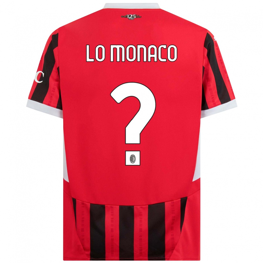 Kandiny Niño Camiseta Kevin Lo Monaco #0 Rojo Negro 1ª Equipación 2024/25 La Camisa Chile