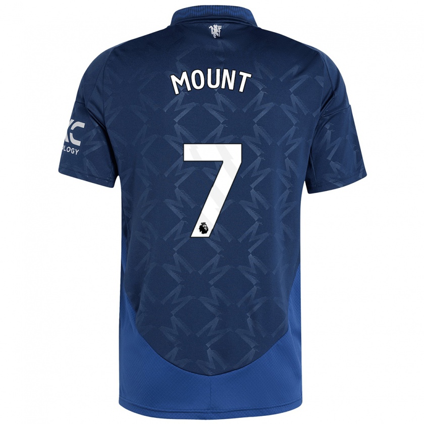 Kandiny Niño Camiseta Mason Mount #7 Índigo 2ª Equipación 2024/25 La Camisa Chile