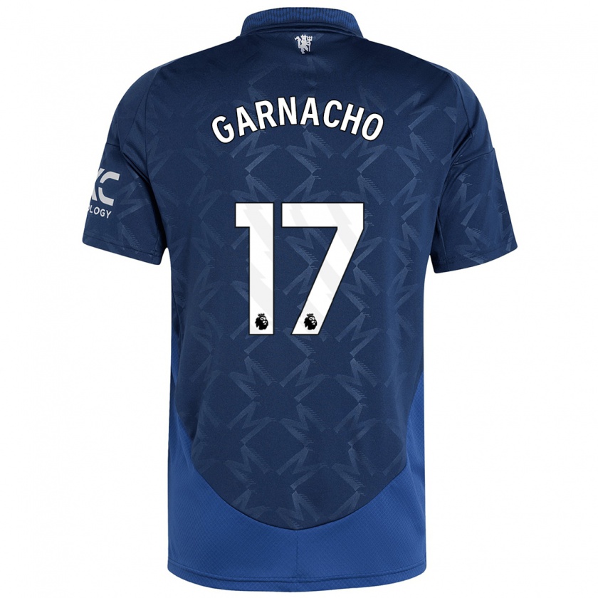 Kandiny Niño Camiseta Alejandro Garnacho #17 Índigo 2ª Equipación 2024/25 La Camisa Chile