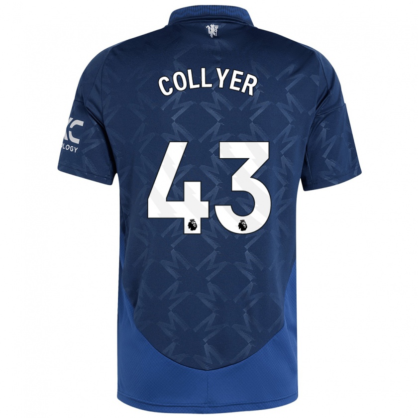 Kandiny Niño Camiseta Toby Collyer #43 Índigo 2ª Equipación 2024/25 La Camisa Chile