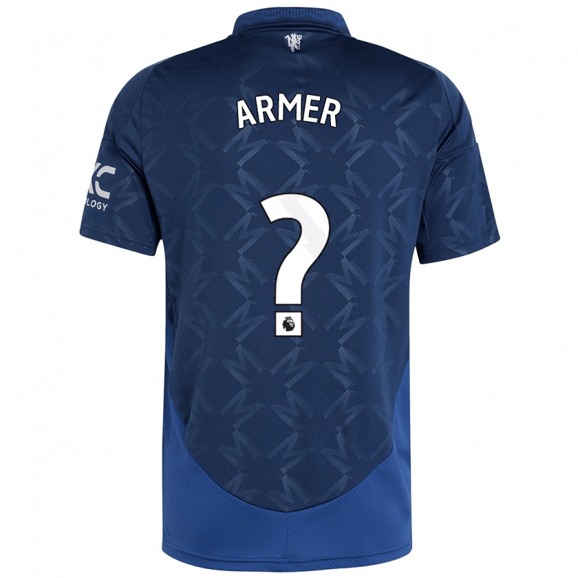 Kandiny Niño Camiseta Daniel Armer #0 Índigo 2ª Equipación 2024/25 La Camisa Chile