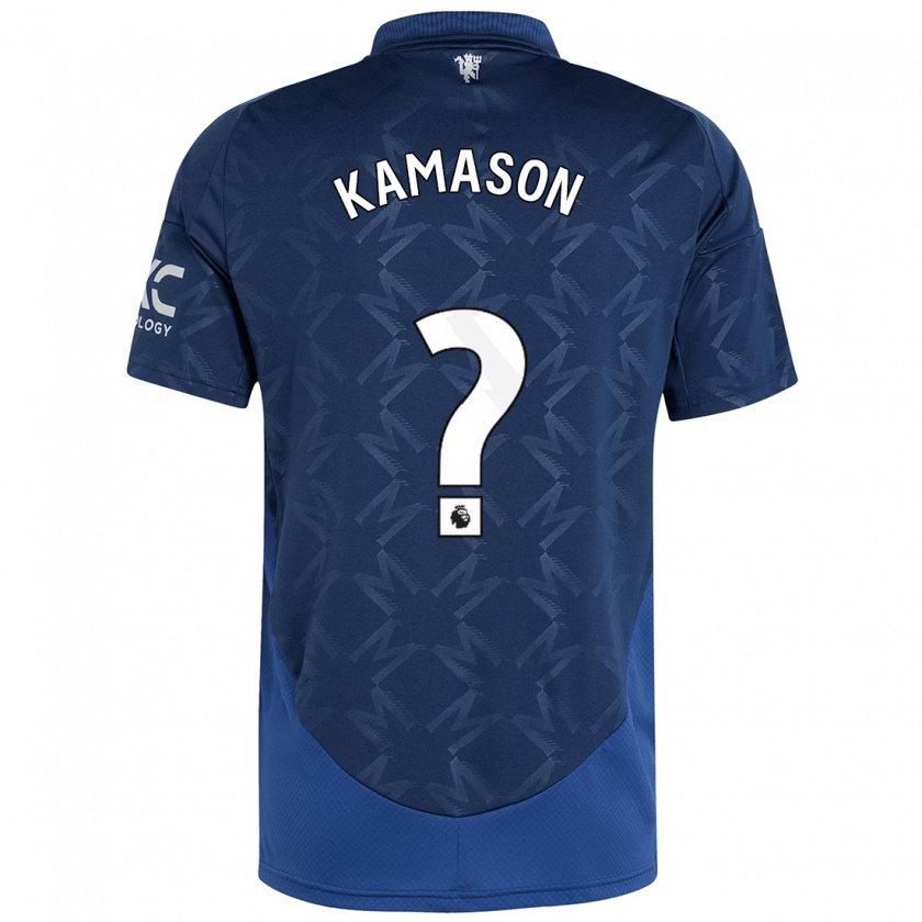 Kandiny Niño Camiseta Jaydan Kamason #0 Índigo 2ª Equipación 2024/25 La Camisa Chile