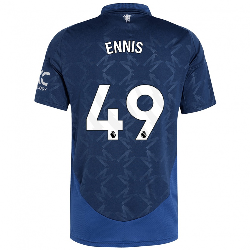 Kandiny Niño Camiseta Ethan Ennis #49 Índigo 2ª Equipación 2024/25 La Camisa Chile