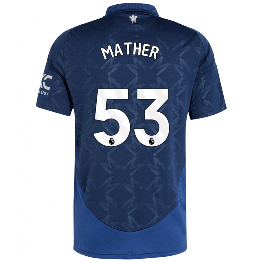 Kandiny Niño Camiseta Sam Mather #53 Índigo 2ª Equipación 2024/25 La Camisa Chile