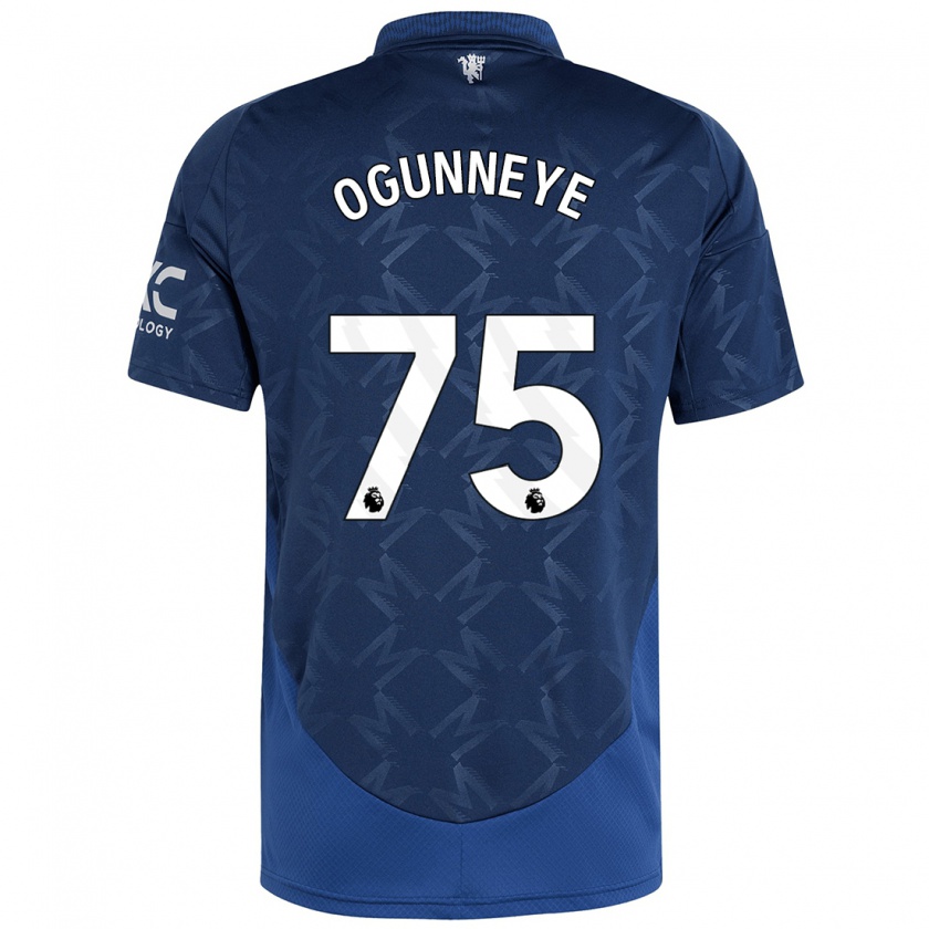 Kandiny Niño Camiseta Habeeb Ogunneye #75 Índigo 2ª Equipación 2024/25 La Camisa Chile