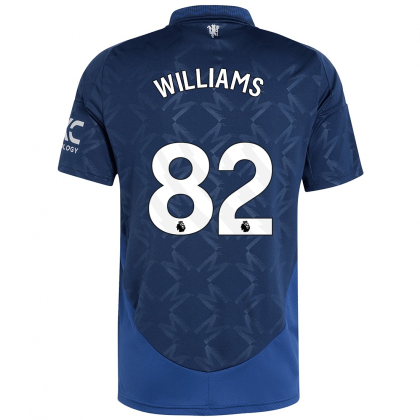 Kandiny Niño Camiseta Ethan Williams #82 Índigo 2ª Equipación 2024/25 La Camisa Chile