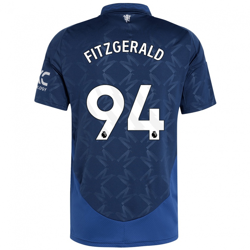 Kandiny Niño Camiseta Jayce Fitzgerald #94 Índigo 2ª Equipación 2024/25 La Camisa Chile