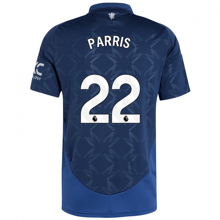 Kandiny Niño Camiseta Nikita Parris #22 Índigo 2ª Equipación 2024/25 La Camisa Chile