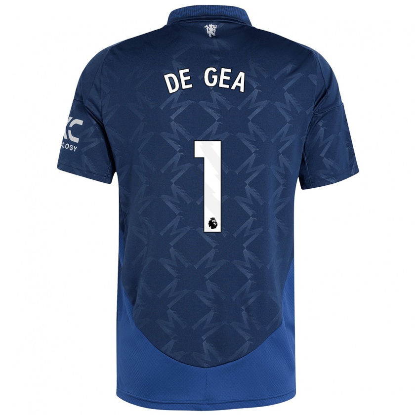 Kandiny Niño Camiseta David De Gea #1 Índigo 2ª Equipación 2024/25 La Camisa Chile