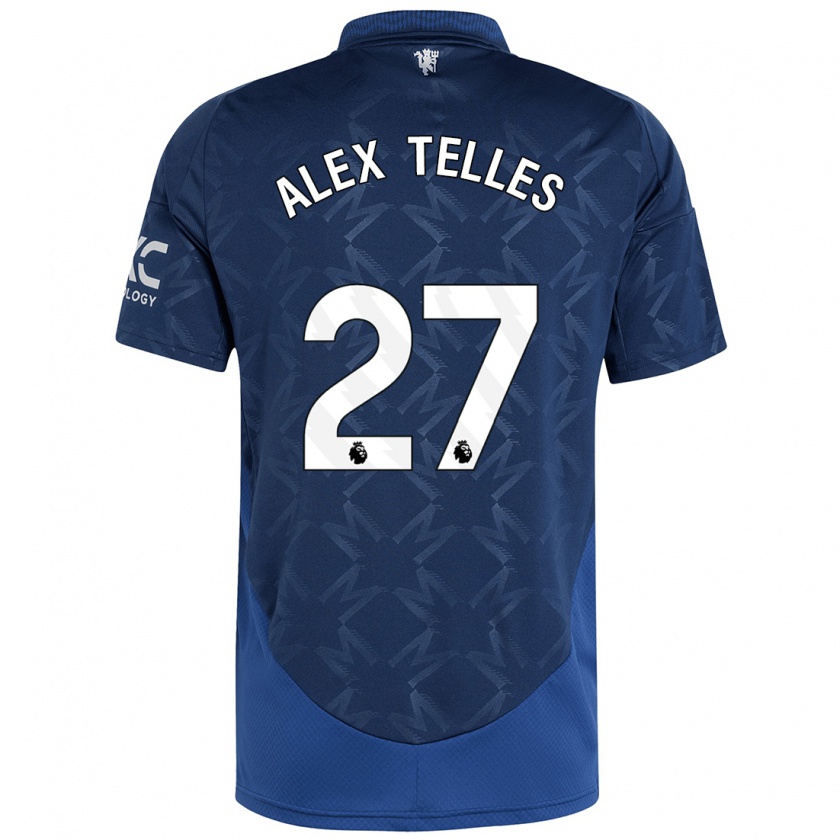 Kandiny Niño Camiseta Alex Nicolao Telles #27 Índigo 2ª Equipación 2024/25 La Camisa Chile