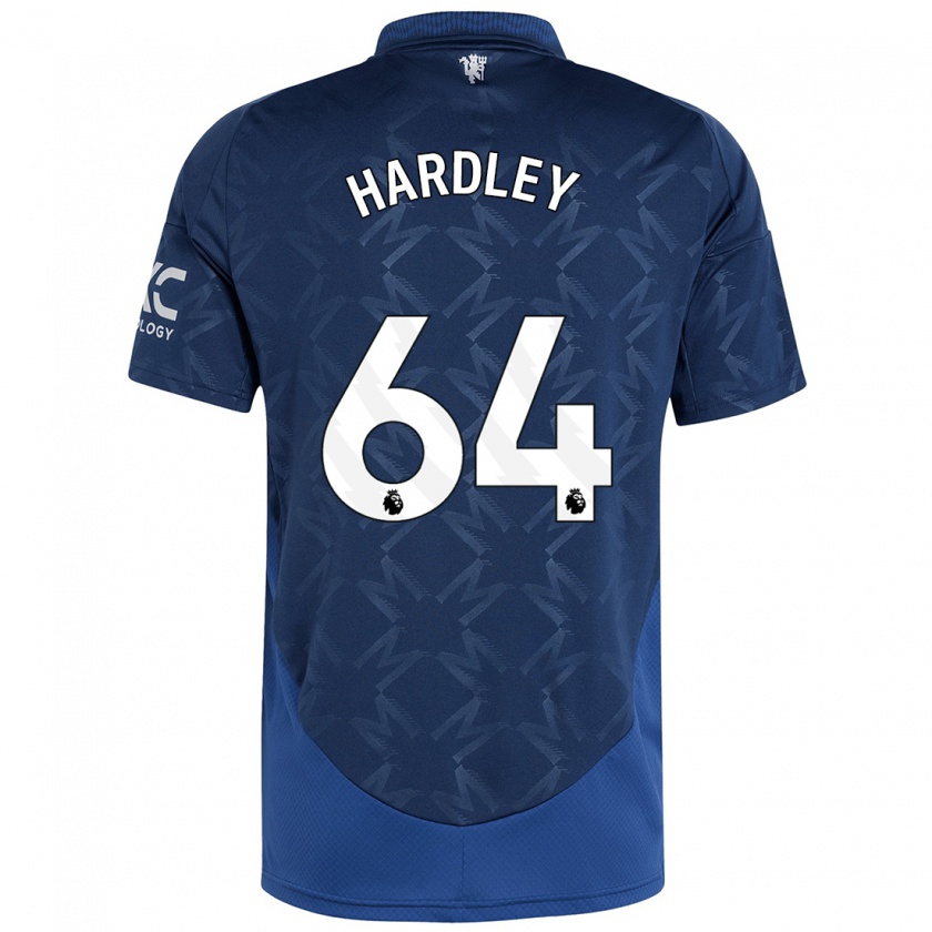 Kandiny Niño Camiseta Bjorn Hardley #64 Índigo 2ª Equipación 2024/25 La Camisa Chile